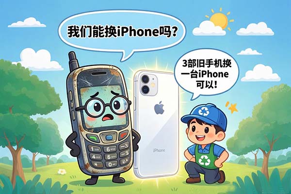 3部旧手机换一台iPhone